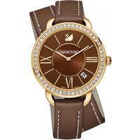 Swarovski Watch Aila Day Double Tour Brown/Light Gold Tone