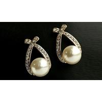 Swarovski Elements Faux Pearl Earrings