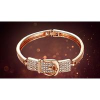 Swarovski Elements Crystal Belt Buckle Bracelet