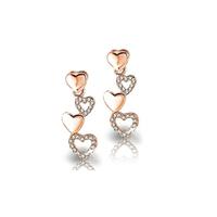 Swarovski Elements Crystal Heart Drop Earrings
