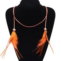 Sweetlovely Candy Color Feather Bead Hair Accessories