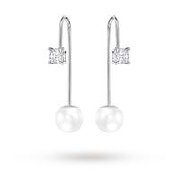 SWAROVSKI Attract Crystal Pearl Wire Earrings 5186650