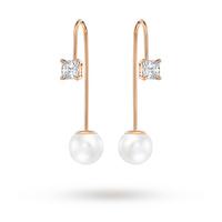 SWAROVSKI Attract Crystal Pearl Wire Earrings 5193614