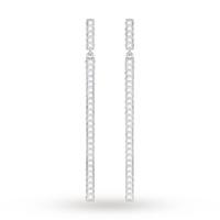 SWAROVSKI Rhodium Plated Game Earrings