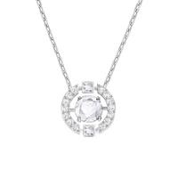 SWAROVSKI Sparkling Dance Round Necklace, White