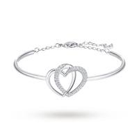 SWAROVSKI Rhodium Plated Dear Bangle - Medium