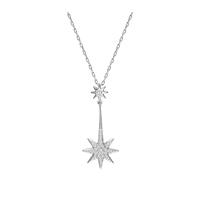 SWAROVSKI Fizzy White Crystal Star Drop Necklaces