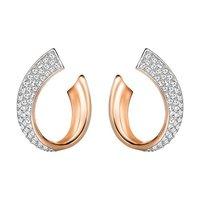 Swarovski Exist Small Rose Gold Plated Metal Pierced Earrings