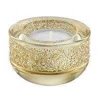 swarovski shimmer golden shadow tea light