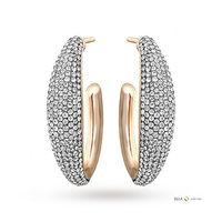 swarovski jewellery ladies pvd rose plating circlet earrings