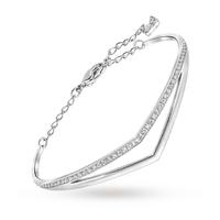 SWAROVSKI Jewellery Ladies\' Stainless Steel Alpha Bangle Medium