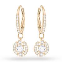 swarovski rose gold plated sparkling earrings