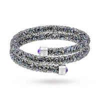 swarovski crystal dust double bangle 5273644 medium