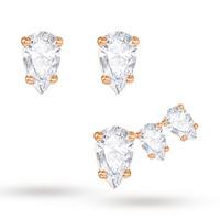 SWAROVSKI Rose Gold Plated Attract Earrings