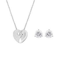 SWAROVSKI Exclusive Silver Ladies Necklace and Earrings