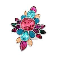 Swarovski Cardinal Ring Dark Multi Rhodium-plated