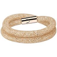 swarovski stardust deluxe bracelet white rose gold plated