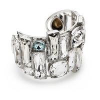 swarovski nile cuff palladium plating white rhodium plated