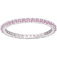 swarovski vittore ring pink rhodium plated