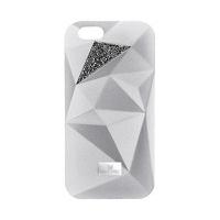 Swarovski Facets Smartphone Case with Bumper, iPhone® 7 Plus, Silver Tone Stainless steel