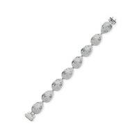 swarovski moselle bracelet palladium plating white rhodium plated