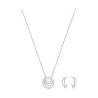 Swarovski Free Set, White White Rhodium-plated