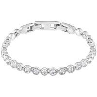 swarovski tennis bracelet white rhodium plated