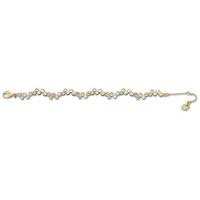 swarovski fidelity silk bracelet light multi gold plated