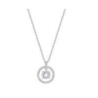 Swarovski Lavender Pendant White Rhodium-plated