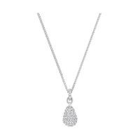 swarovski heloise pendant white rhodium plated