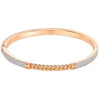 Swarovski Fiction Bangle White Rose gold-plated