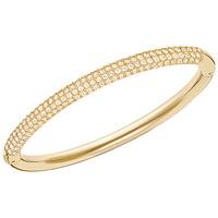 Swarovski Stone Mini Bangle Brown Gold-plated