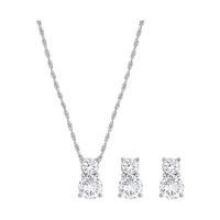 Swarovski Brilliance Set White Rhodium-plated