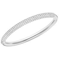 Swarovski Stone Mini Bangle White Rhodium-plated