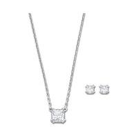 Swarovski Attract Set White Rhodium-plated