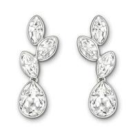 Swarovski Tranquility Pierced Earrings White Rhodium-plated