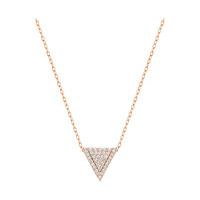 swarovski delta pendant white rose gold plated