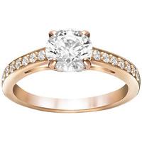 Swarovski Attract Ring White Rose gold-plated