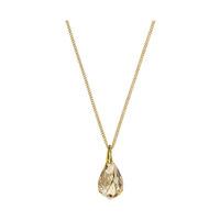 Swarovski Energic Small Pendant Brown Gold-plated