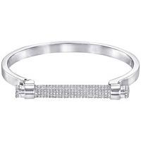 swarovski friend bangle white rhodium plated