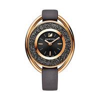 Swarovski Crystalline Oval Gray Tone Watch Teal Rose gold-plated