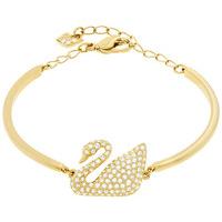 Swarovski Swan Bangle White Gold-plated