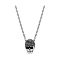 Swarovski Taddeo Skull Pendant Teal Rhodium-plated