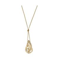 Swarovski Energic Medium Pendant Brown Gold-plated