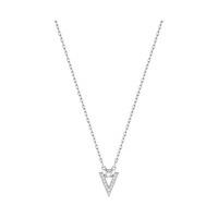 swarovski funk necklace white rhodium plated