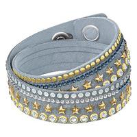 swarovski slake stars bracelet light multi gold plated