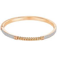 Swarovski Fiction Bangle White Rose gold-plated