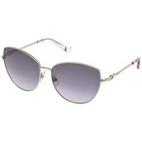 swarovski fifi violet sunglasses gold plated