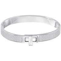 swarovski gave bangle white white stainless steel