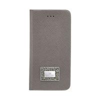 Swarovski Versatile Smartphone Book Case with Bumper, iPhone® 7, Gray Stainless steel